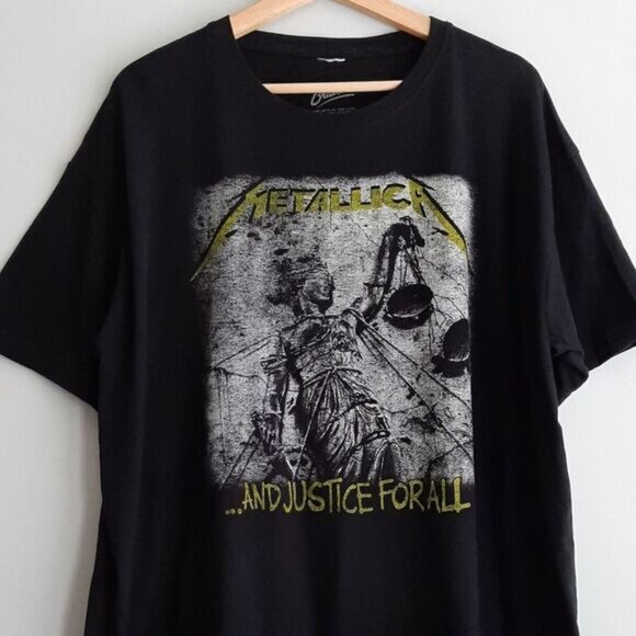 METALLICA | and Justice for All by Bravado Crewneck T-Shirt Band Tee Sz XL - Picture 2 of 7